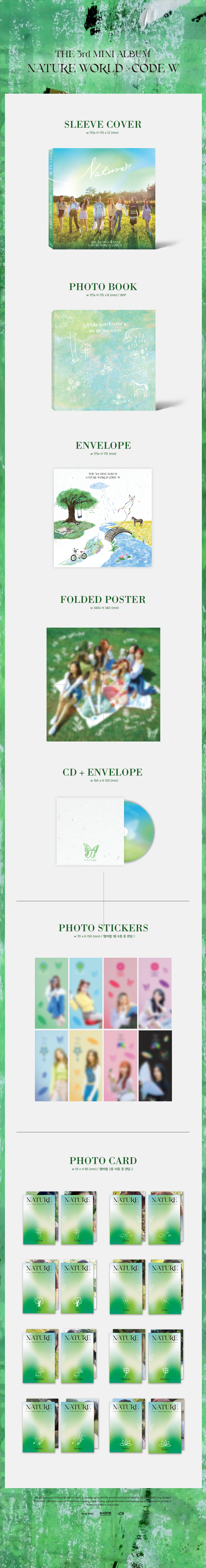 ktown4u.com : NATURE - THE 3rd MINI ALBUM [NATURE WORLD : CODE W]